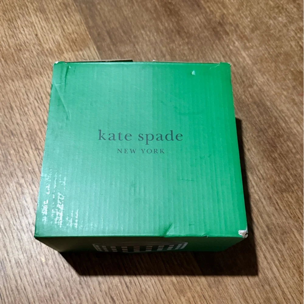 Kate Spade Green Plaid dog bowl